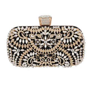 Diamond Evening Metal Clutch bag ALODIA STORE