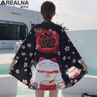Haori Yukata Men Korean Samurai Japanese Kimono Traditional Clothing Vintage Crane Anime Kimono Beach Girls Cosplay Dress Shirts ALODIA STORE