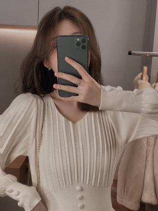 Knitted Dress Women Casual Long Sleeve ALODIA STORE