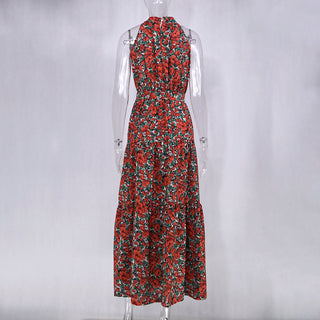 Summer Long Dress Polka Dot Casual Dresses Black Sexy Halter Strapless New 2023 ALODIA STORE