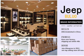 JEEP BULUO Brand Fashion Sling Bags High Quality Men Bags Split Leather Large Size Shoulder Crossbody Bag For Young Man ALODIA STORE