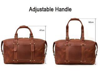 100% Genuine Crazy Horse Leather Men Travel Bags With Rivet Big HandBag For Male Cowhide Duffel Bag Mans Travelling Bag luxury ALODIA STORE