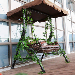 240cm Green Silk Artificial Hanging Ivy Leaf Garland Plants Vine Grape Leaves 1Pcs Home Bathroom Decoration Garden Party Decor ALODIA STORE