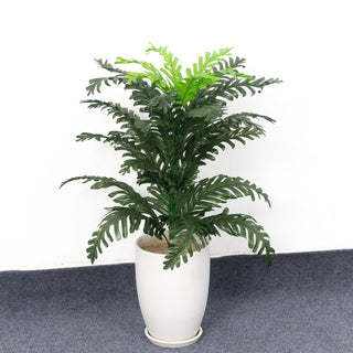90cm Tropical Palm Tree Large Artificial Plants Fake Monstera Silk Palm Leafs Big Coconut Tree Without Pot For Home Garden Decor ALODIA STORE