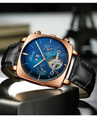 AILANG new watch men's automatic mechanical watch waterproof tourbillon black technology luminous fashion men's watch ALODIA STORE