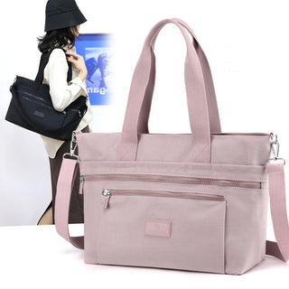Women Canvas Messenger Bags Female Crossbody Bags Solid Shoulder Bag Fashion Casual Designer Female Handbag Large Capacity Tote ALODIA STORE