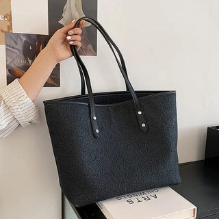 Summer large-capacity shoulder bag female 2021 new fashion solid color handbag commuter shopping bag tote bag ALODIA STORE