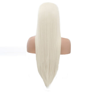 Charisma Blonde Wig Synthetic Lace Front Wig for Women Long Silky Straight Hair Natural Hairline Side Part Cosplay Wigs ALODIA STORE