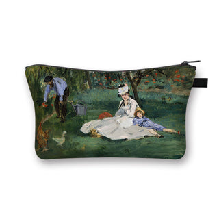 Starry Night / Kiss / Waterlily Painting Cosmetic Bag Van Gogh / Gustav Klimt / Monet Women ALODIA STORE