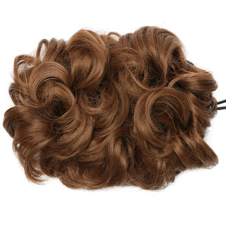 HAIRRO Synthetic Chignon Drawstring Scrunchies Elastic Band Hair Bun Straight Updo Hairpiece Synthetic Hair Natural Fake Hair ALODIA STORE