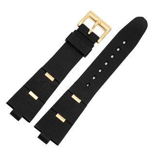 Silicone Watch Barcelet Watch Accessories Band for BVLGARI DP42C14SVDGMT Convex 8mm Rubber Strap Men and Women 2 Types ALODIA STORE