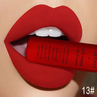QIBEST Liquid Lipstick Waterproof Lip Gloss 34 Colors Matte Lipstick Long lasting Lipgloss Cosmetics Lips Makeup Nude Maquiagem - Alodia Store