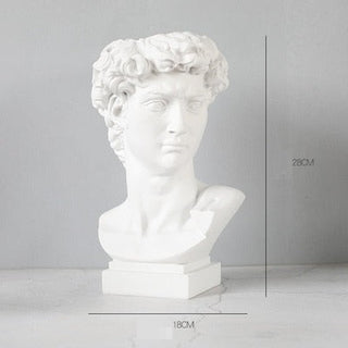 Nordic Creative Portrait Vase Human Head Resin David Medici Venus Statue Modern Nordic Decoration Decoration Home Decoration ALODIA STORE