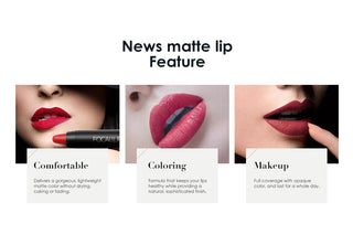 Colors Matte Lipstick High Gloss Crayons Long ALODIA STORE