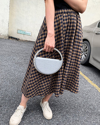 Luxury Colored Diamond Half Moon Women Purses and Handbags Evening Bag Serpentine Designer Party Clutch Bag Chic Wedding Bag ALODIA STORE