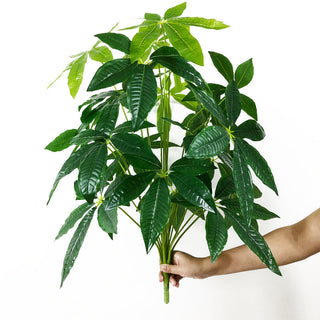 75cm 24Fork Fake Plants Large Artificial Monstera Tree Branch Plastic Tropical Palm False Turtle Leaf For Home Garden Room Decor ALODIA STORE