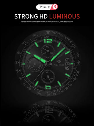 WISHDOIT New Fashion Men's Watch Top Luxury Brand Watch 30m Waterproof Luminous Stainless Steel Men's Watch Reloj hombre ALODIA STORE