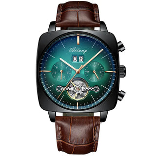 AILANG new watch men's automatic mechanical watch waterproof tourbillon black technology luminous fashion men's watch ALODIA STORE