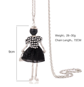 Cute Women Necklace Statement Lady Charm Long Trendy Necklace New Fashion Female Big Pendant Lovely Jewelry Gift Wholesale ALODIA STORE