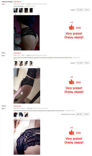 Women's High Panties Lace Knickers Hollow Out Lingerie Panties Briefs Big Size Underwear Women Sexy Panties And Thongs PW5139 ALODIA STORE