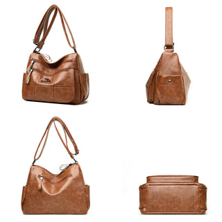 Vintage Women Shoulder Bag Branded Quality Leather Crossbody Bags ALODIA STORE