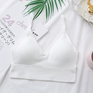 Women Sexy Crop Tops Tube Top Female Streetwear Sleeveless Camis Seamless Sports Lingerie Tee Bra Crop Top Bandeau Top Tank ALODIA STORE