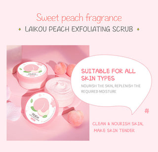 90g Honey Peach Exfoliating Scrub For Winter Deep Cleaning Whitening Exfoliating Pores Moisturizing Body Brightening Scrub Face ALODIA STORE