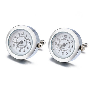 Battery Digital Watch Cufflinks For Men Lepton Real Clock ALODIA STORE