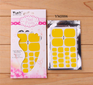 22tips Solid color Toenail Sticker ALODIA STORE
