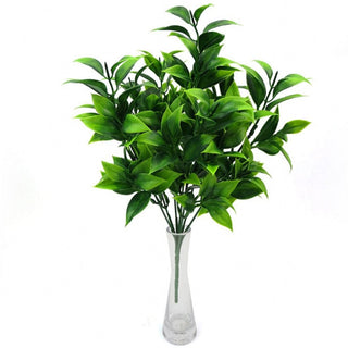 7 branches green artificial plants for garden bushes fake grass eucalyptus orange leaves faux plant for home shop decoration ALODIA STORE