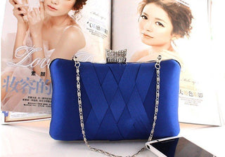 Women Clutch Bags Satin Bride Bag Purse Designer Gentle Evening Bags Party Handbag Wedding Clutch Wallet Shoulder Bag 7395 ALODIA STORE