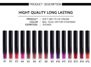 28 color matte liquid lipstick waterproof long lasting lip plumper makeup lipstick velvet gloss lip gloss cosmetics ALODIA STORE