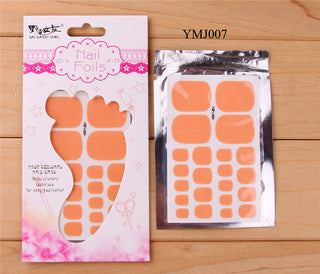 22tips Solid color Toenail Sticker ALODIA STORE