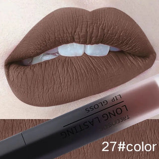 28 color matte liquid lipstick waterproof long lasting lip plumper makeup lipstick velvet gloss lip gloss cosmetics ALODIA STORE