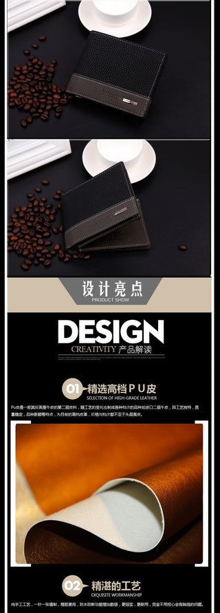 Portomonee For Men Wallet Purse Male Money Bag Walet Small ALODIA STORE