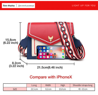 FOXER Brand Women Messenger Crossbody Bag Lady Colorful Panelled Flap Designer Shoulder Bag Small Split Leather Purse for Female ALODIA STORE
