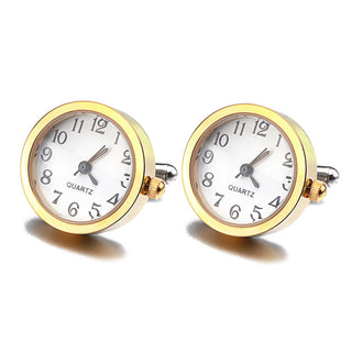 Battery Digital Watch Cufflinks For Men Lepton Real Clock ALODIA STORE
