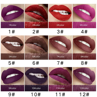 28 color matte liquid lipstick waterproof long lasting lip plumper makeup lipstick velvet gloss lip gloss cosmetics ALODIA STORE