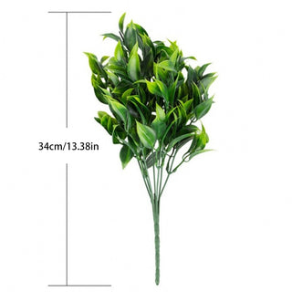 7 branches green artificial plants for garden bushes fake grass eucalyptus orange leaves faux plant for home shop decoration ALODIA STORE