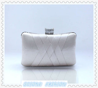 Women Clutch Bags Satin Bride Bag Purse Designer Gentle Evening Bags Party Handbag Wedding Clutch Wallet Shoulder Bag 7395 ALODIA STORE