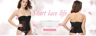 Body de talla grande de encaje para mujer, corsé sin espalda con tirantes y lazo, 944 ALODIA STORE
