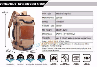 Brand Stylish Travel Large Capacity 14" Laptop Backpack Male Luggage Shoulder Computer Backpacking Men Functional Versatile Bags ALODIA STORE