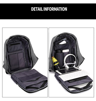 Anti-theft Bag Men Laptop Rucksack Travel Backpack Women Large Capacity Business USB Charge College Student School Shoulder Bags ALODIA STORE