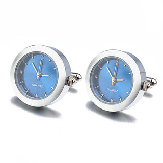 Battery Digital Watch Cufflinks For Men Lepton Real Clock ALODIA STORE