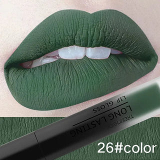 28 color matte liquid lipstick waterproof long lasting lip plumper makeup lipstick velvet gloss lip gloss cosmetics ALODIA STORE