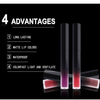 28 color matte liquid lipstick waterproof long lasting lip plumper makeup lipstick velvet gloss lip gloss cosmetics ALODIA STORE