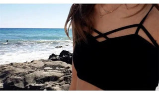 BIVIGAOS Summer New Modal Cotton Crossed Chest Top Crop Short Strappy Bra Cropped Feminino Sexy Crop Top Women Croptop Camisole ALODIA STORE