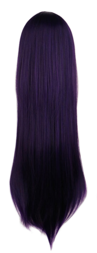 QQXCAIW Long Straight Cosplay Wig Black Purple Pink Blue Sliver Gray Blonde White Orange Brown Synthetic Hair Wigs ALODIA STORE