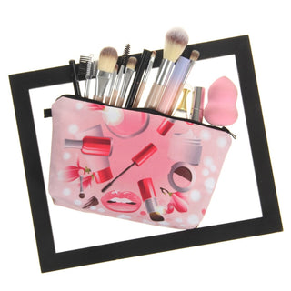 Cosmetic Organizer Bag  Heat Transfer Printing Women Travel ALODIA STORE
