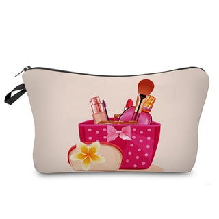 Cosmetic Organizer Bag  Heat Transfer Printing Women Travel ALODIA STORE